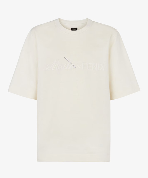T-31936<br><b>FENDI</b><br>로고 자수 코튼 티셔츠</b><br>[매장가-110만원대]