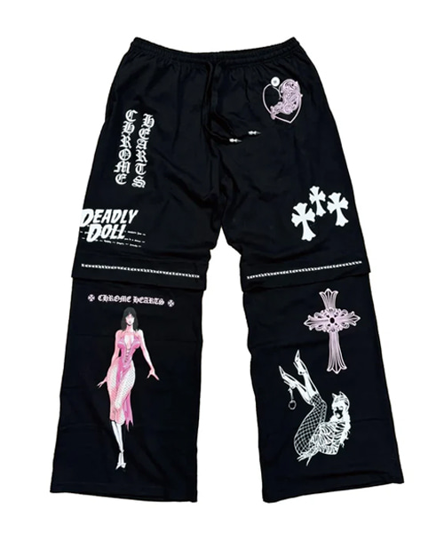P-16495<br><b>CHROME HEARTS</b><br>데들리 돌 와이드 팬츠</b><br>[매장가-500만원대]