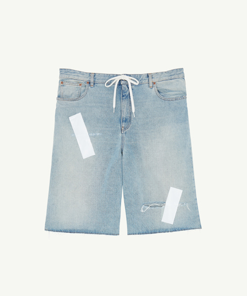 P-16498<br><b>MAISON MARGIELA</b><br>테입 데님 숏 팬츠</b><br>[매장가-60만원대]