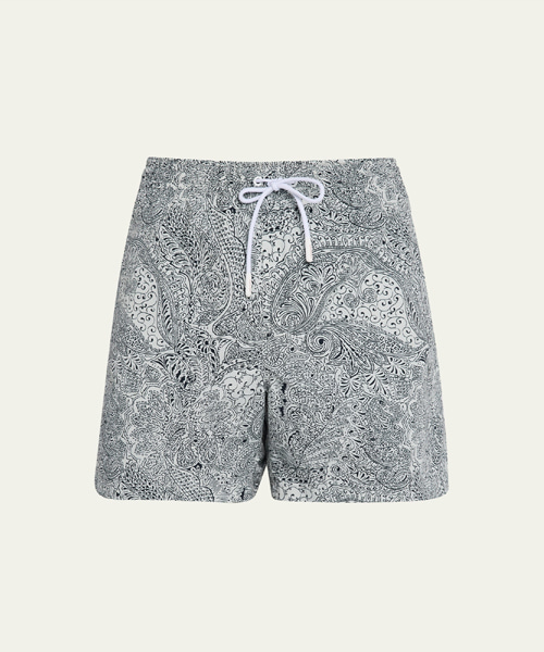P-16509<br><b>LORO PIANA</b><br>페이즐리 스윔 쇼츠</b><br>[매장가-100만원대]