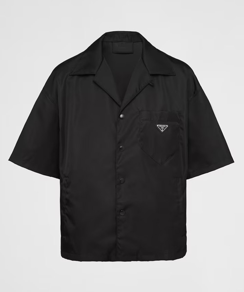 S-5793<br><b>PRADA</b><br>삼각 로고 패치 리나일론 숏 슬리브 셔츠</b><br>[매장가-180만원대]