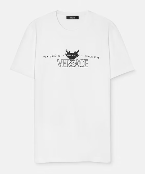 T-31962<br><b>VERSACE</b><br>로고 프린트 코튼 티셔츠</b><br>[매장가-50만원대]