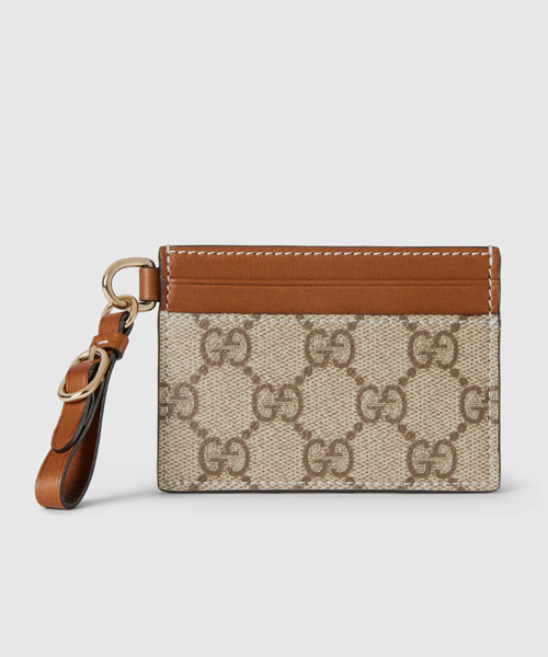 A-44809<br><b>GUCCI</b><br>GG 엠블럼 스트랩 카드 케이스</b><br>[매장가-50만원대]