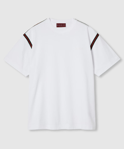 T-31994<br><b>GUCCI</b><br>웹 코튼 저지 티셔츠</b><br>[매장가-90만원대]