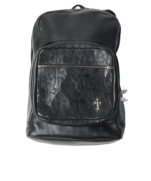 A-43954<br><b>CHROME HEARTS</b><br>레더 세메터리 크로스 백팩</b><br>[매장가-690만원대]