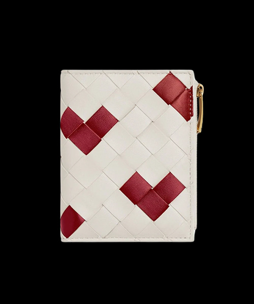 A-44807<br><b>BOTTEGA VENETA</b><br>인트레치아토 스몰 바이 폴드 월렛</b><br>[매장가-110만원대]