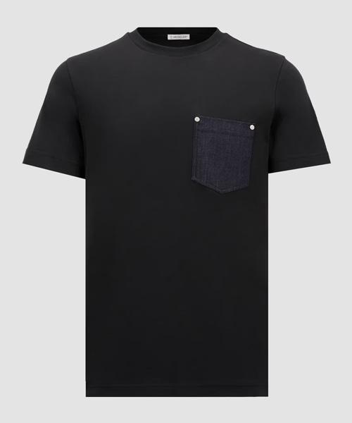 T-31999<br><b>MONCLER</b><br>포켓 코튼 & 데님 티셔츠</b><br>[매장가-60만원대]