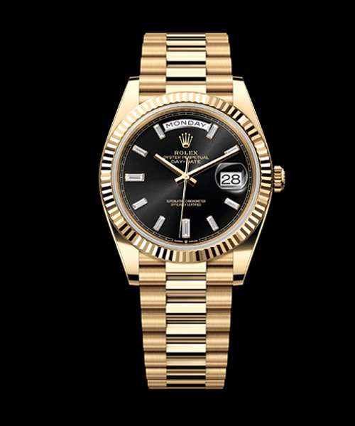 A-44854<br><b>ROLEX</b><br>데이 데이트 40 옐로우 골드</b><br>[매장가-6300만원대]