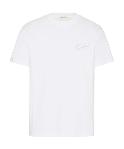 T-32002<br><b>VALENTINO</b><br>브이로고 자수 코튼 티셔츠</b><br>[매장가-120만원대]