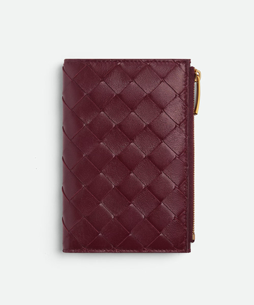 A-44851<br><b>BOTTEGA VENETA</b><br>미디엄 인트레치아토 폴더형 지퍼 지갑</b><br>[매장가-110만원대]