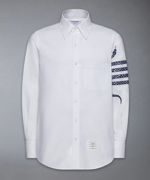 S-5815<br><b>THOM BROWNE</b><br>루나 뉴 이어 스트레이트 핏 데님 셔츠</b><br>[매장가-150만원대]