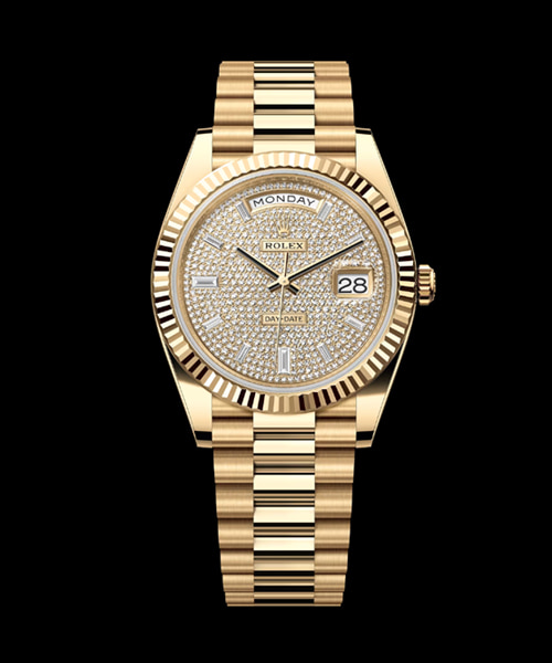 A-44899<br><b>ROLEX</b><br>데이 데이트 40</b><br>[매장가-9700만원대]