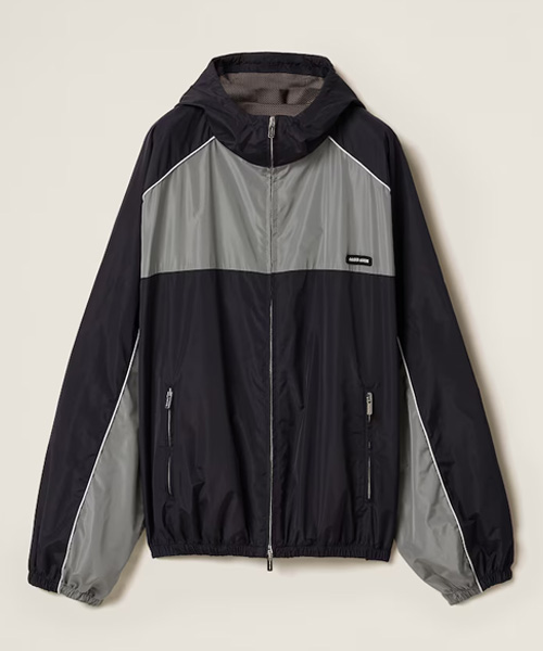 JK-24999<br><b>MIU MIU</b><br>기능성 실크 지퍼 블루종 재킷</b><br>[매장가-500만원대]