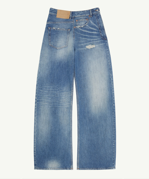 P-16563<br><b>MAISON MARGIELA</b><br>트위스트 와이드 레그 데님 팬츠</b><br>[매장가-90만원대]
