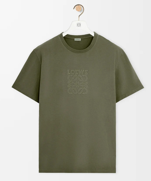 T-32036<br><b>LOEWE</b><br>로고 아나그램 아플리케 코튼 티셔츠</b><br>[매장가-90만원대]