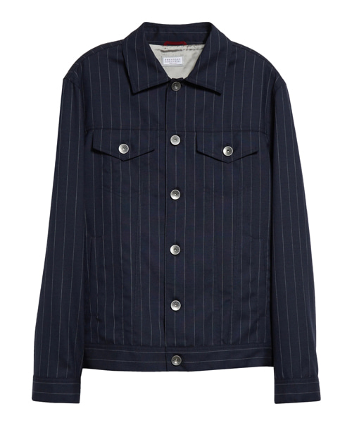 JK-25000<br><b>BRUNELLO CUCINELLI</b><br>핀스트라이프 버진 모직 재킷</b><br>[매장가-460만원대]