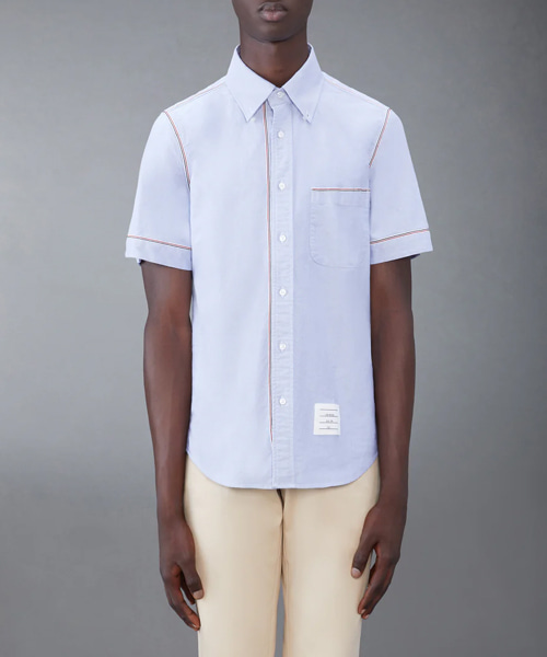 S-5832<br><b>THOM BROWNE</b><br>옥스포드 숏 슬리브 셔츠</b><br>[매장가-110만원대]