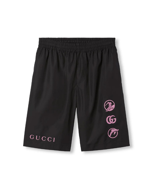 P-16576<br><b>GUCCI</b><br>프린트 저지 포플린 쇼츠</b><br>[매장가-160만원대]