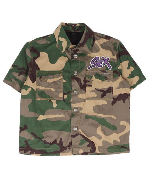 S-5851<br><b>CHROME HEARTS</b><br>메티 보이 레코드 카모플라쥬 셔츠</b><br>[매장가-600만원대]