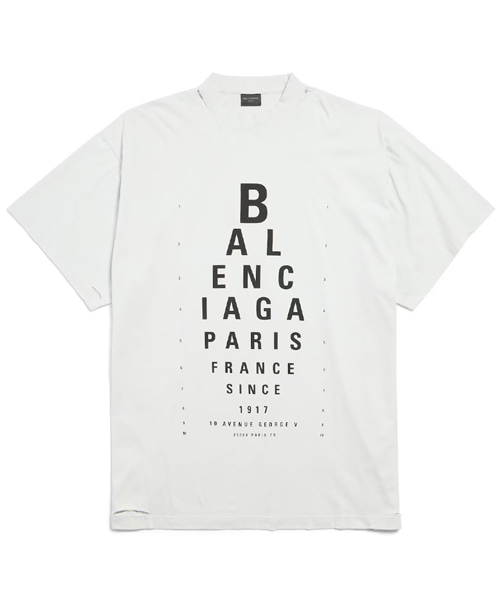 T-32073<br><b>BALENCIAGA</b><br>옵티컬 코튼 티셔츠</b><br>[매장가-90만원대]