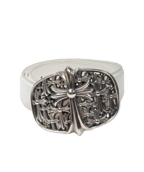A-45009<br><b>CHROME HEARTS</b><br>세메터리 크로스 버클 벨트</b><br>[매장가-420만원대]
