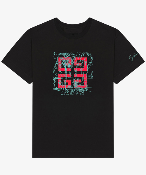 T-32070<br><b>GIVENCHY</b><br>4G 로고 코튼 티셔츠</b><br>[매장가-110만원대]