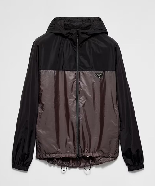 JK-25016<br><b>PRADA</b><br>삼각 로고 패치 투톤 리나일론 자켓</b><br>[매장가-300만원대]