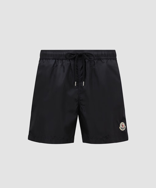 P-16608<br><b>MONCLER</b><br>로고 패치 스윔 쇼츠</b><br>[매장가-50만원대]