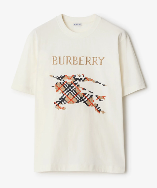 T-32101<br><b>BURBERRY</b><br>크로스 스티치 EKD 코튼 티셔츠</b><br>[매장가-70만원대]