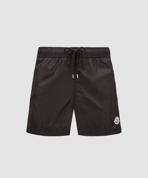 P-16609<br><b>MONCLER</b><br>로고 패치 스윔 쇼츠</b><br>[매장가-50만원대]