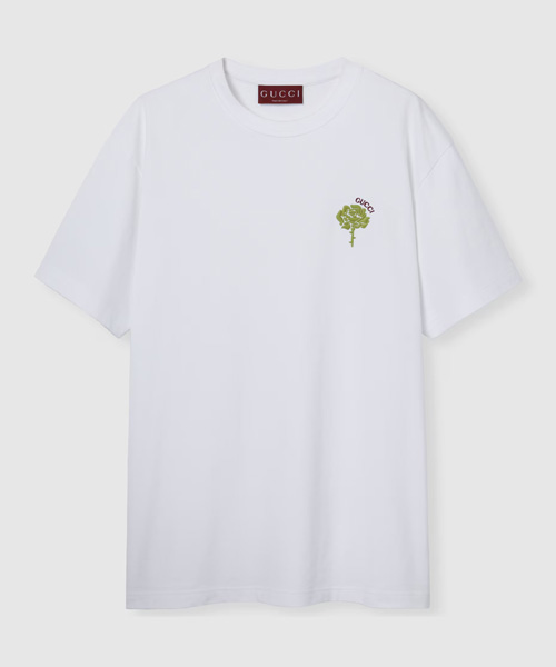 T-32119<br><b>GUCCI</b><br>엠브로이더드 코튼 저지 티셔츠</b><br>[매장가-100만원대]