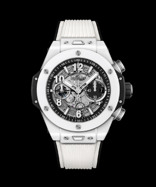 A-45202<br><b>HUBLOT</b><br>빅뱅 유니코 화이트 세라믹 44mm</b><br>[매장가-3900만원대]