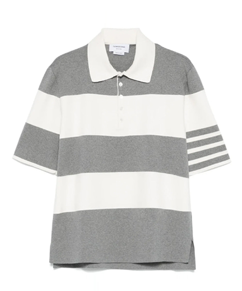 T-32107<br><b>THOM BROWNE</b><br>스트라이프 폴로 셔츠</b><br>[매장가-130만원대]