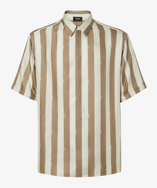 S-5865<br><b>FENDI</b><br>페퀸 실크 숏 슬리브 셔츠</b><br>[매장가-220만원대]