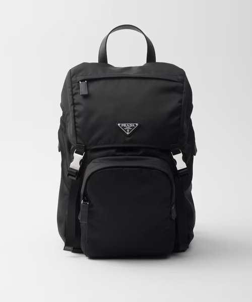 A-45156<br><b>PRADA</b><br>리나일론 & 사피아노 가죽 백팩</b><br>[매장가-330만원대]