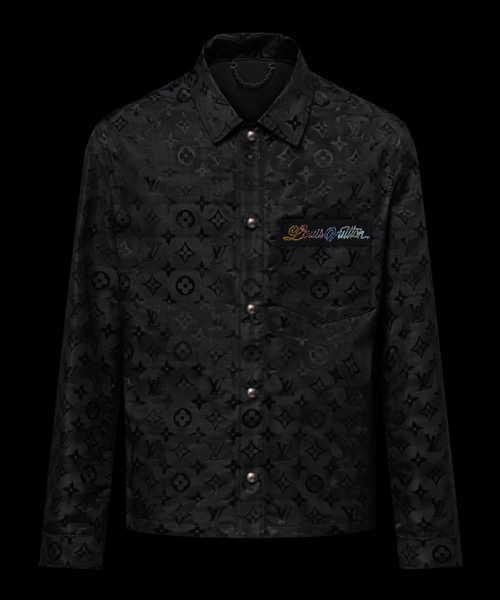 S-5862<br><b>LOUIS VUITTON</b><br>모노그램 무아레 자카드 실크 오버셔츠</b><br>[매장가-490만원대]