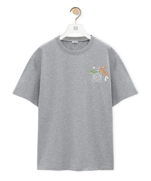 T-32126<br><b>LOEWE</b><br>BUNNY 인타르시아 코튼 티셔츠</b><br>[매장가-80만원대]