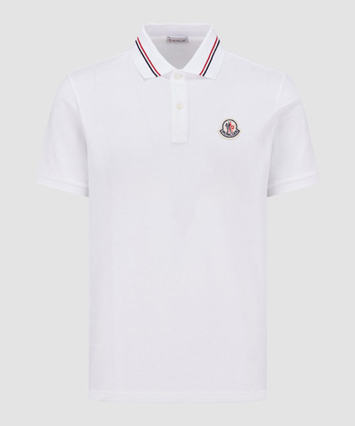 T-32152<br><b>MONCLER</b><br>로고 패치 코튼 폴로 셔츠</b><br>[매장가-50만원대]
