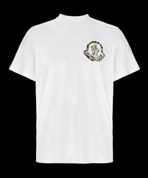 T-32145<br><b>MONCLER</b><br>로고 프린트 코튼 티셔츠</b><br>[매장가-40만원대]
