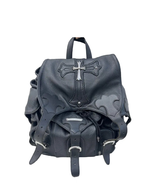 A-45248<br><b>CHROME HEARTS</b><br>가죽 크로스 패치 백팩</b><br>[매장가-700만원대]
