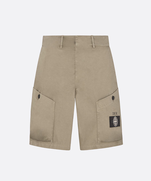 P-16660<br><b>DIOR x STONE ISLAND</b><br>코튼 블렌드 새틴 버뮤다 쇼츠</b><br>[매장가-360만원대]