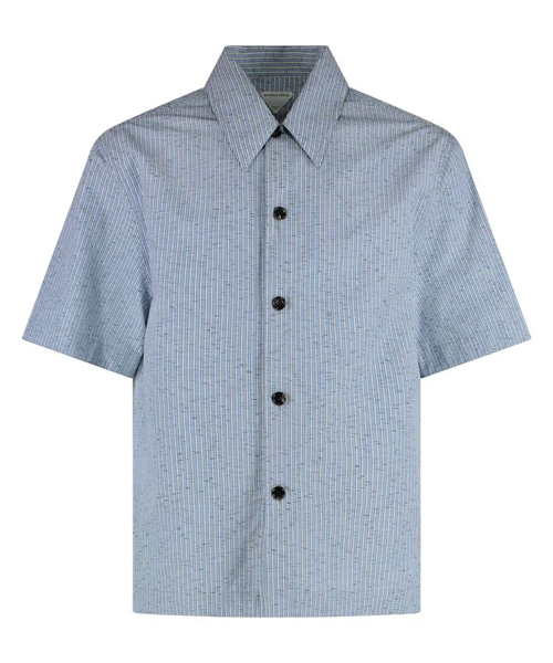 S-5881<br><b>BOTTEGA VENETA</b><br>스트라이프 리넨 코튼 블렌드 셔츠</b><br>[매장가-130만원대]