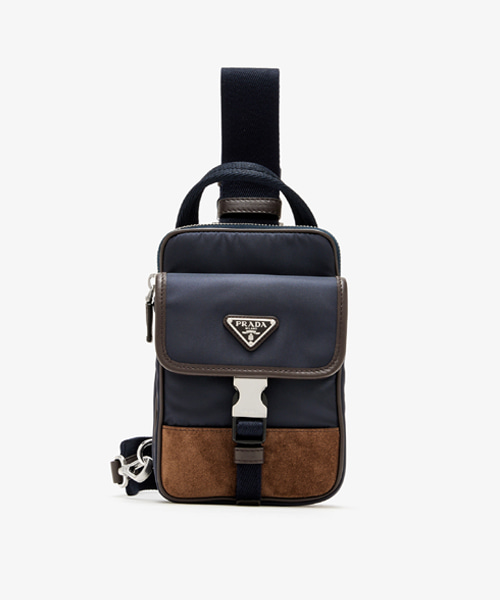 A-45315<br><b>PRADA</b><br>리나일론 & 가죽 스마트폰 케이스</b><br>[매장가-250만원대]