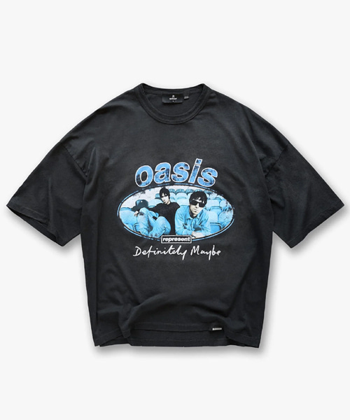 T-32180<br><b>REPRESENT x OASIS</b><br>메인 로드 코튼 티셔츠</b><br>[매장가-20만원대]