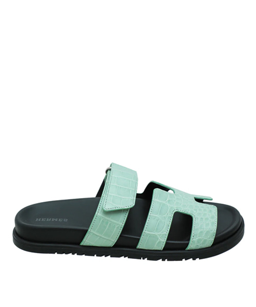 A-45334<br><b>HERMES</b><br>시프레 악어 가죽 샌들</b><br>[매장가-1300만원대]