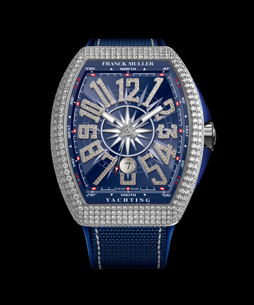 A-45375<br><b>FRANCK MULLER</b><br>뱅가드 요팅 다이아몬드 패브릭 스트랩</b><br>[매장가-6000만원대]