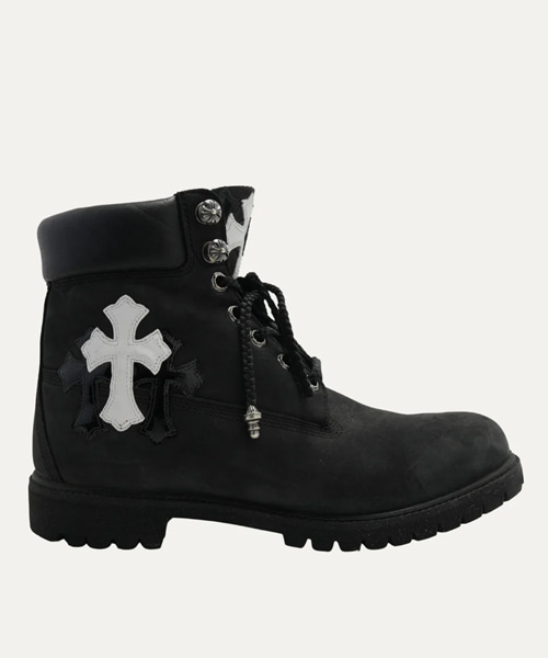 A-45558<br><b>CHROME HEARTS</b><br>크로스 패치 팀버랜드 6인치 부츠</b><br>[매장가-1800만원대]