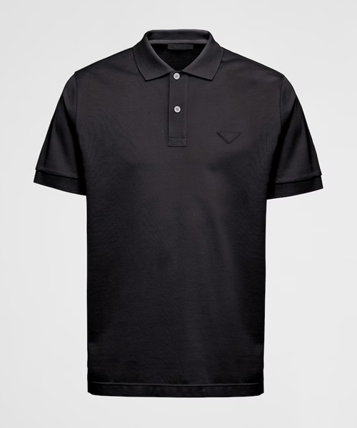 T-32270<br><b>PRADA</b><br>삼각 로고 패치 피케 폴로 셔츠</b><br>[매장가-90만원대]