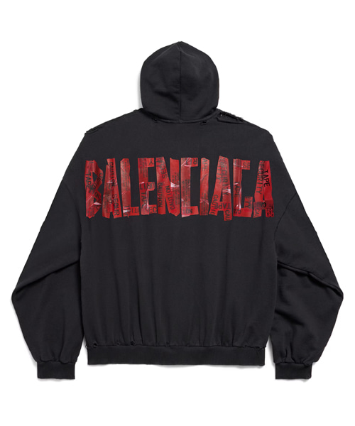 JK-25050<br><b>BALENCIAGA</b><br>시큐리티 테이프 로고 집업 후디</b><br>[매장가-210만원대]