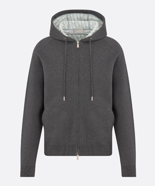 JK-25054<br><b>DIOR</b><br>코튼 캐시미어 니트 후드 트랙 재킷</b><br>[매장가-300만원대]